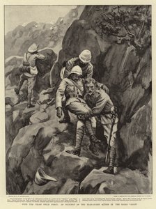 Con la Fuerza de Campo de Tirah, un incidente de la acción de la retaguardia en el Valle de Bazar de George Percy Jacomb Hood